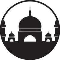 moschea meraviglia iconico logo vettore etereo eco moschea icona emblema