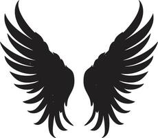 celeste alone emblema di Ali sereno serafino iconico angelo design vettore