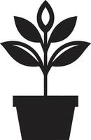 fogliame fusione pianta logo design verdura gloria emblematico pianta icona vettore