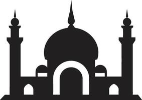 riverente salire moschea emblematico design divine design iconico moschea vettore