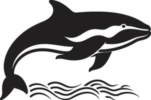 marinaro serenità balena logo design oceanico opus emblematico balena icona vettore