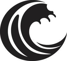 zen onda minimalista onda logo design delicato ondata acqua onda emblematico icona vettore