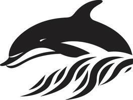 oceanico opus emblematico balena icona marittimo musa logo vettore icona