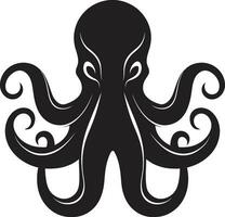 sereno aspirazione logo vettore icona tentacolo racconti polpo emblema design