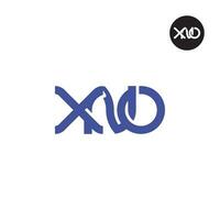 lettera xn monogramma logo design vettore