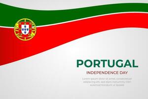 Portogallo indipendenza giorno sfondo vettore