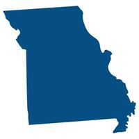 Missouri stato carta geografica. carta geografica di il noi stato di Missouri. vettore
