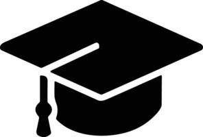 la laurea cappello berretto icona. accademico cap. la laurea alunno nero berretto e diploma azione vettore. Università o Università nero berretto vettore