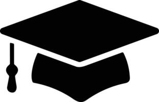 la laurea cappello berretto icona. accademico cap. la laurea alunno nero berretto e diploma azione vettore. Università o Università nero berretto vettore