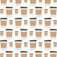 carta caffè tazza vettore illustrazione ripetendo senza soluzione di continuità modello design