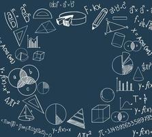 modello matematico vuoto con simbolo matematico vettore