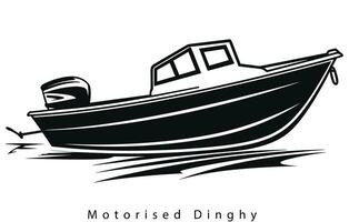 barca logo design. yacht, velocità barca e vacanza logo concetto. vettore