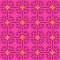 rosa viola giallo mandala arte senza soluzione di continuità modello floreale creativo design sfondo vettore illustrazione