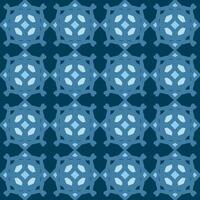 blu turchese acqua menthe mandala arte senza soluzione di continuità modello floreale creativo design sfondo vettore illustrazione