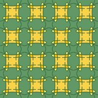 giallo leggero soleggiato verde menta oliva foresta mandala senza soluzione di continuità modello floreale creativo design sfondo vettore illustrazione