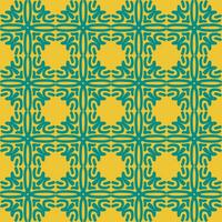 verde oliva giallo mandala arte senza soluzione di continuità modello floreale creativo design sfondo vettore illustrazione