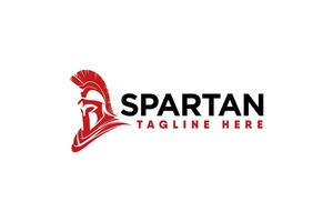 spartano vettore logo nel rosso silhouette stile