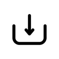 Scarica icona vettore. caricare pulsante illustrazione. caricare simbolo o logo. vettore