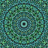 orientale dinamico geometrico fiore ornamento mandala sfondo - psichedelico astratto colorato vettore illustrazione a partire dal curvo forme