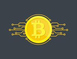 crypto moneta bitcoin. vettore