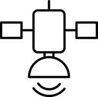 satellitare schema vettore illustrazione icona