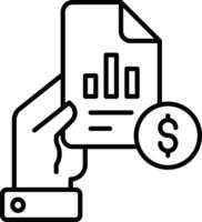 rapporto documento schema vettore illustrazione icona