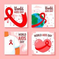 campagna di sensibilizzazione sull'AIDS mese vettore