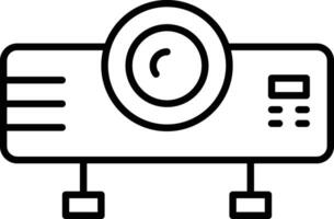 digitale proiettore schema vettore illustrazione icona