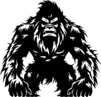 bigfoot, minimalista e semplice silhouette - vettore illustrazione