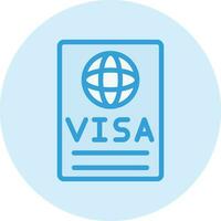 Visa vettore icona design illustrazione