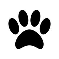 cane zampa piatto icona isolato vettore illustrazione