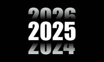 2025 numero design modello. vettore