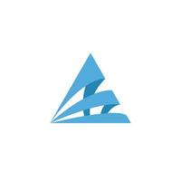 astratto triangolo logo modello design vettore
