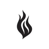 fuoco fiamma icona vettore design simbolo di energia e energia. piatto stile