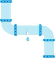 trapelato acqua tubo vettore illustrazione