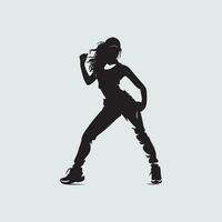 zumba silhouette vettore immagini