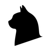 gatto silhouette illustrazione su isolato sfondo vettore
