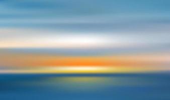 sfocatura del movimento spiaggia tropicale al tramonto con uno sfondo di onde oceaniche astratte bokeh luce del sole. copia la stanza delle vacanze estive e il concetto di viaggio d'affari. stile filtro colore tono antico. vettore