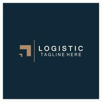 la logistica logo icona illustrazione vettore design distribuzione simbolo consegna di merce economia finanza