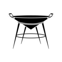 bbq icona vettore. griglia illustrazione cartello. picnic simbolo o logo. vettore