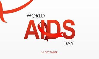 mondo AIDS consapevolezza giorno concetto vettore