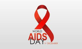 mondo AIDS consapevolezza giorno concetto vettore