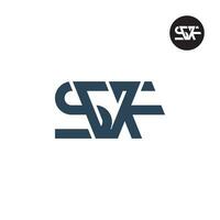 lettera svf monogramma logo design vettore
