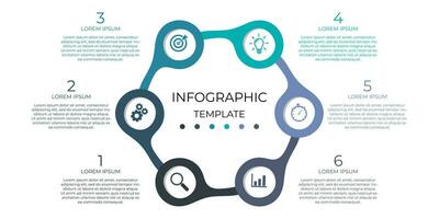 creativo attività commerciale Infografica modello design vettore