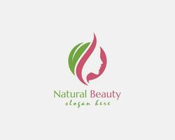 naturale bellezza logo partire creativo design modello icona ragnatela vettore