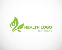 natura logo design modello Salute logo partire vettore