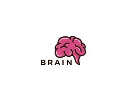 cervello logo creativo inteligente linea idea formazione scolastica vettore