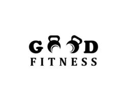 creativo fitness logo barbiglio logo illustrazione vettore