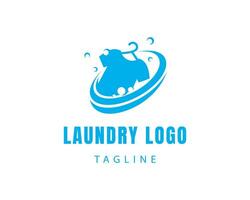 lavanderia logo creativo logo Abiti logo prose logo vettore