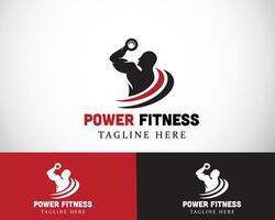 fitness logo energia fitness logo illustrazione vettore